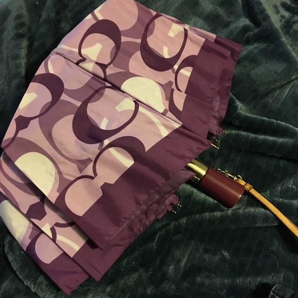 Purple Coach Umbrella - Picture 2 of 2